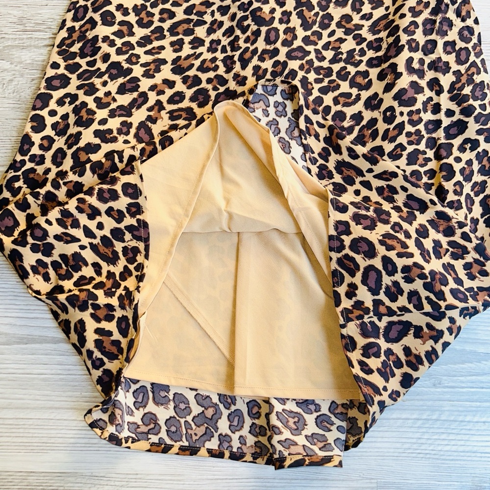 🆕🫎 Abercrombie Leopard Julia Slip Maxi Dress Small NWT - Picture 9 of 14